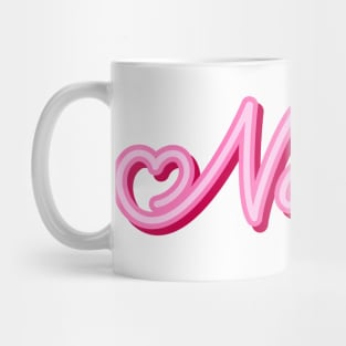 Nancy name pink heart Mug